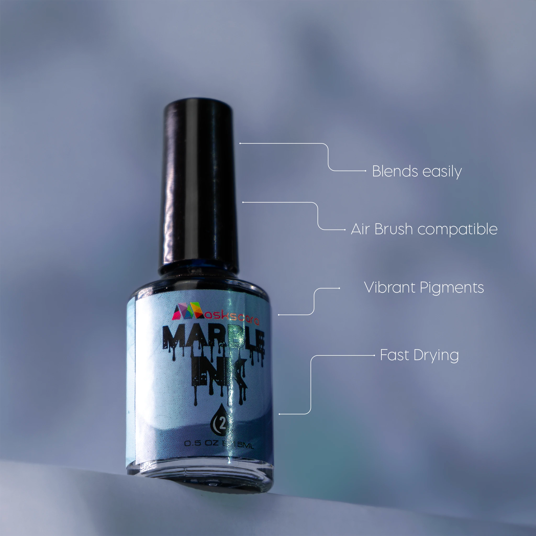 Turquoise Marble Ink - 15ml