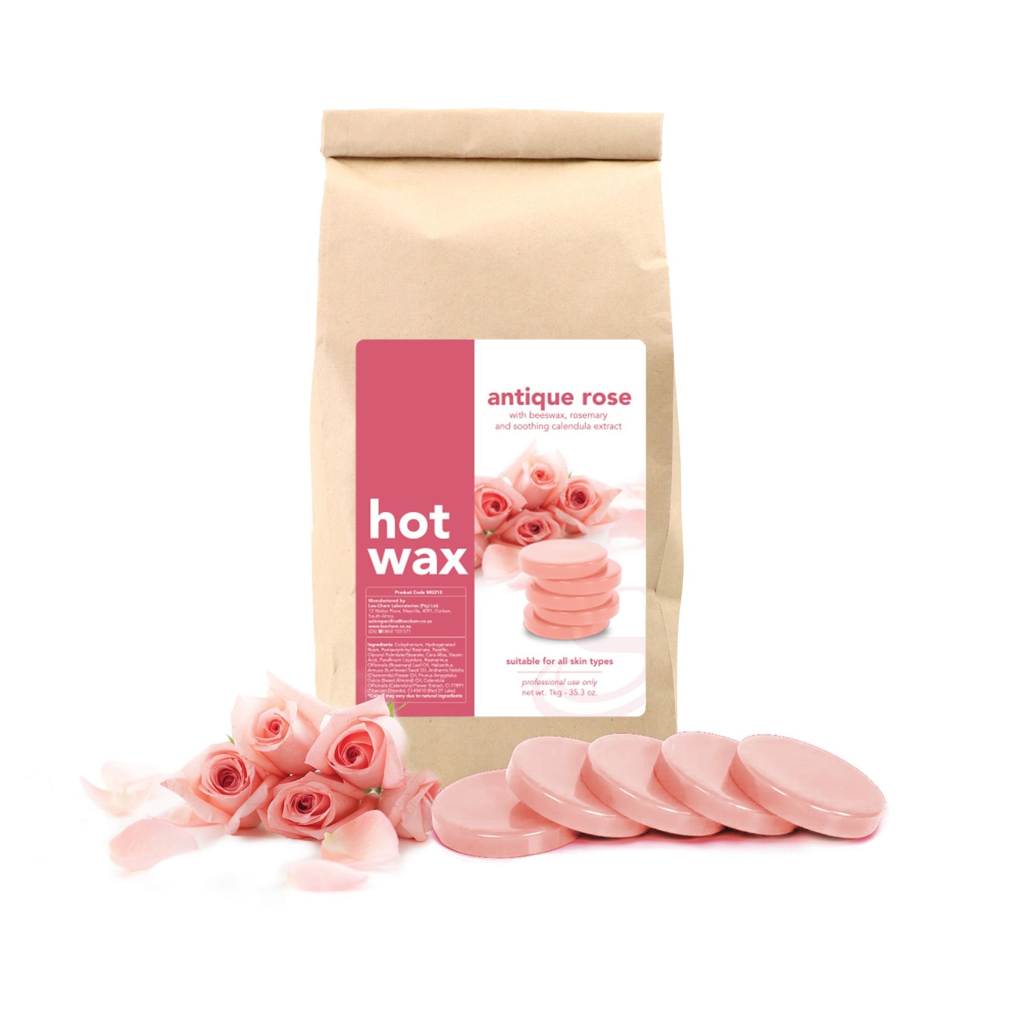 Antique Rose Hot Wax Disc 1Kg