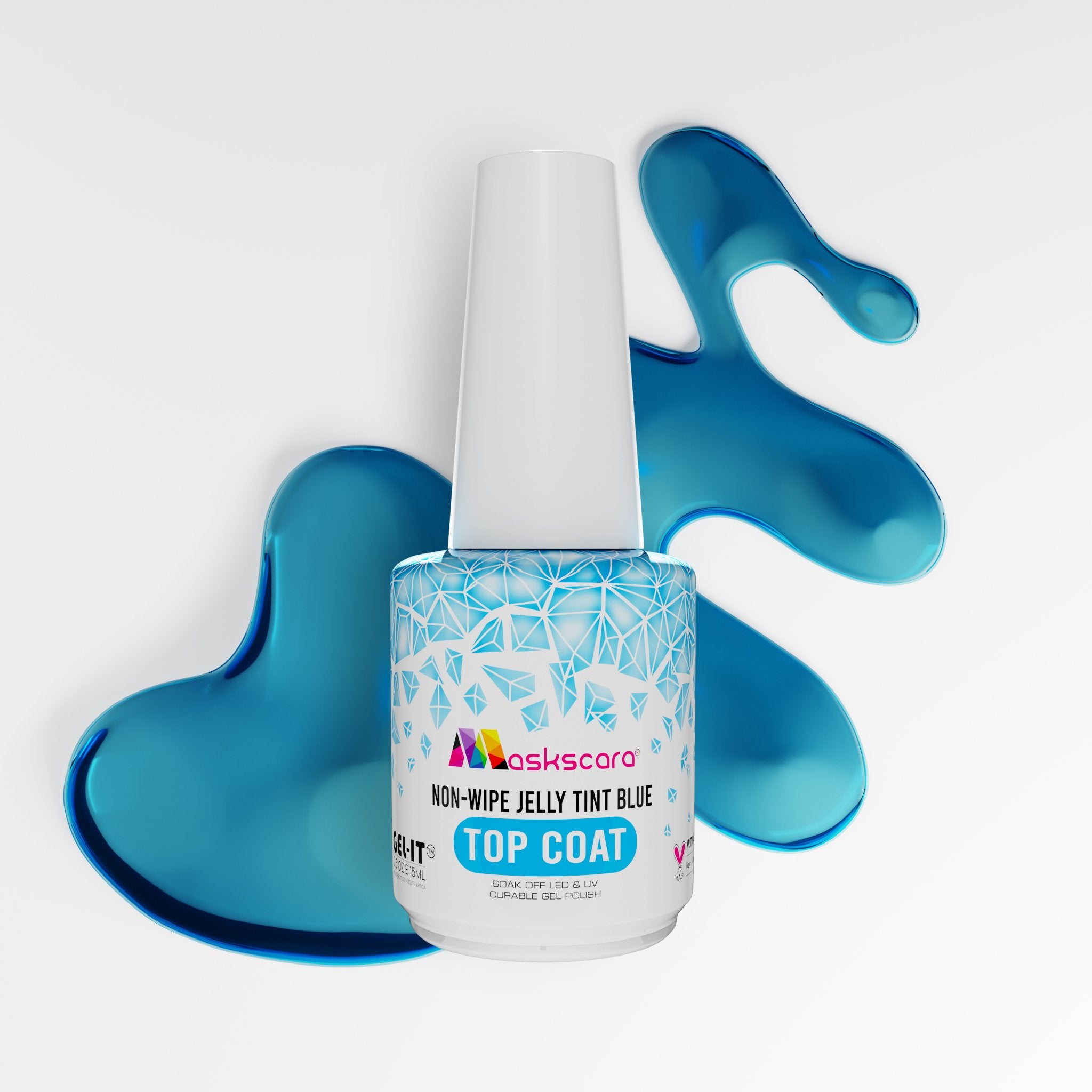 <img scr = “Maskscara Non Wipe Top Coat - Blue Jelly Tint.jpg” alt = “Blue Jelly Tint Top Coat by the brand Maskscara”>