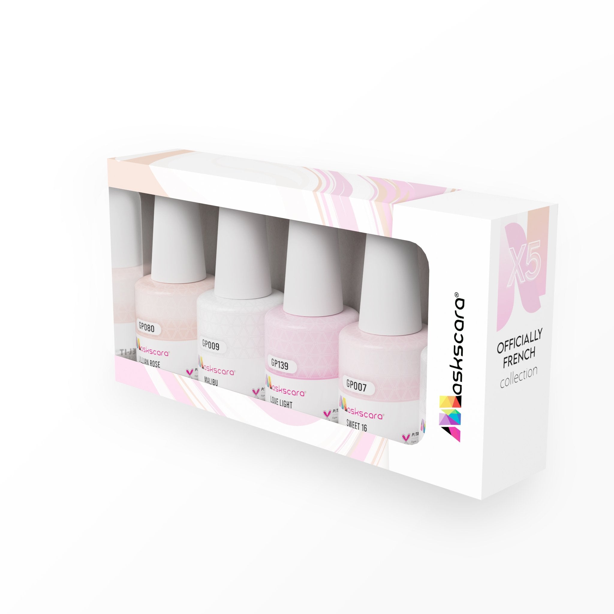 <img scr = “Maskscara Gel-It 5 Pack Official French Kit.jpg” alt = “French Gel Polish Kit by the brand Maskscara ”>