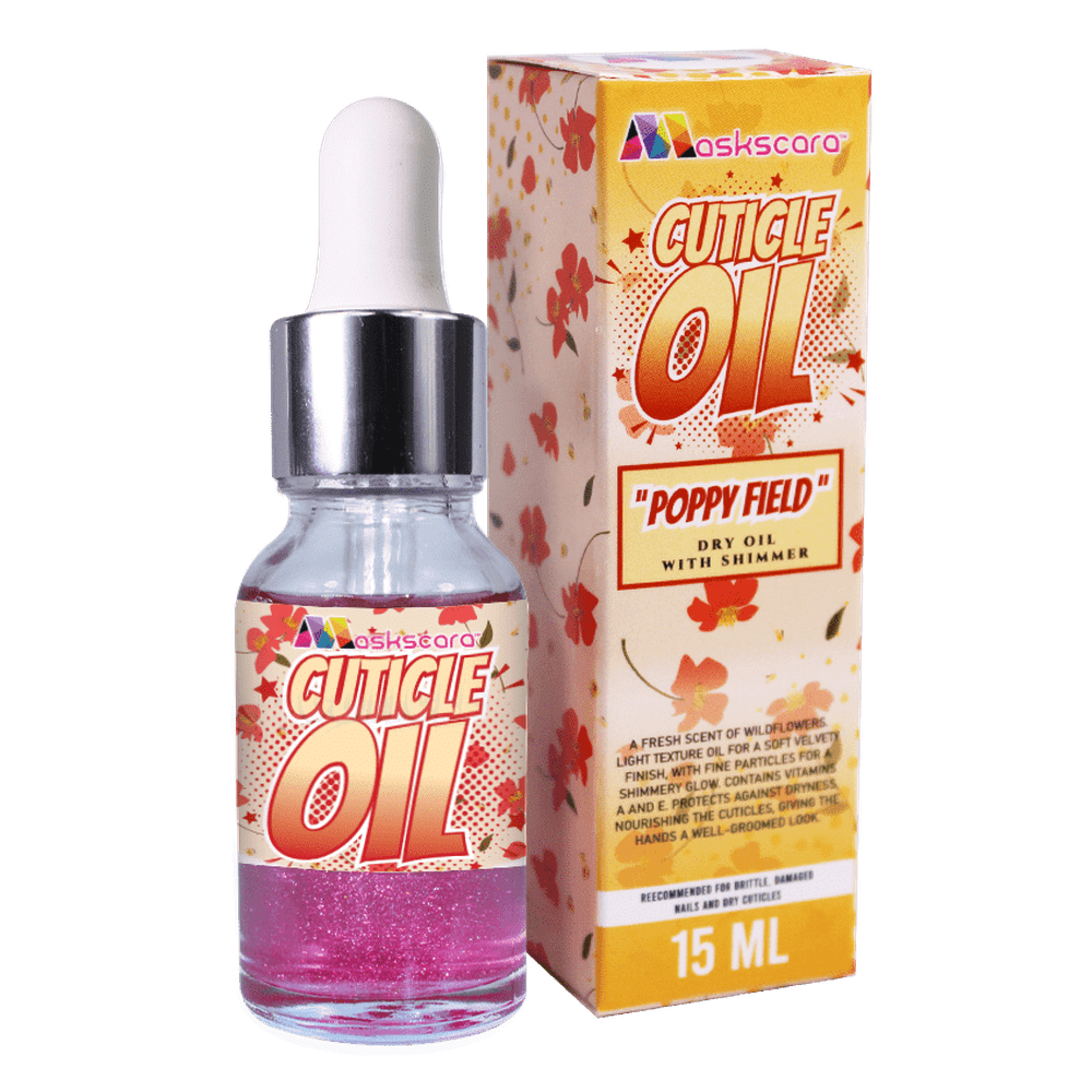 Dry Cuticle Oil With Shimmer - Poppy Field - Maskscara