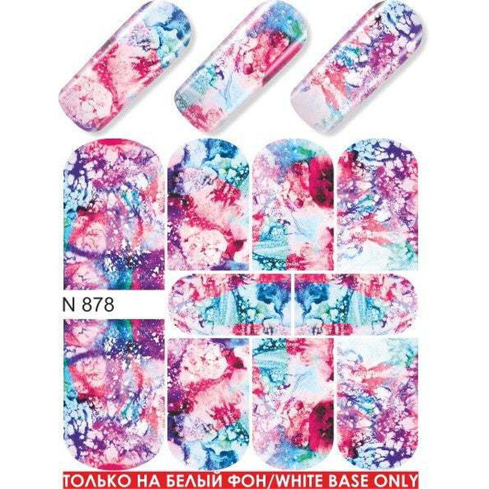 Water Transfer- Marble Colour Water Transfer - 878 - Maskscara