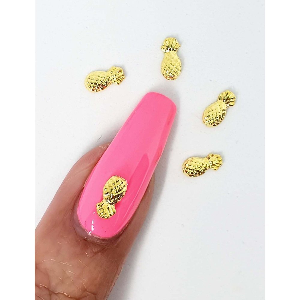 Small Gold Pineapple Gems (5 Pcs) - Maskscara