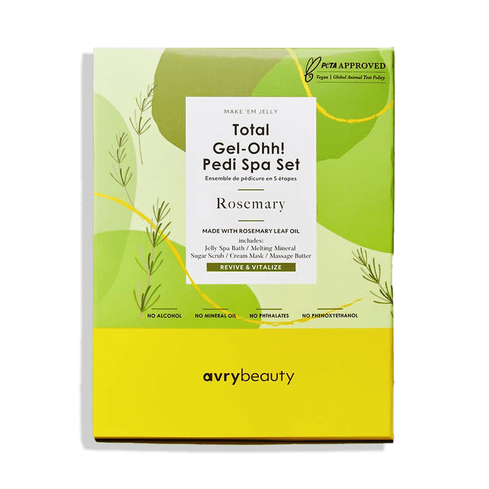 Total Gel-Ohh 5 Step Pedi Spa Set - Rosemary - Maskscara