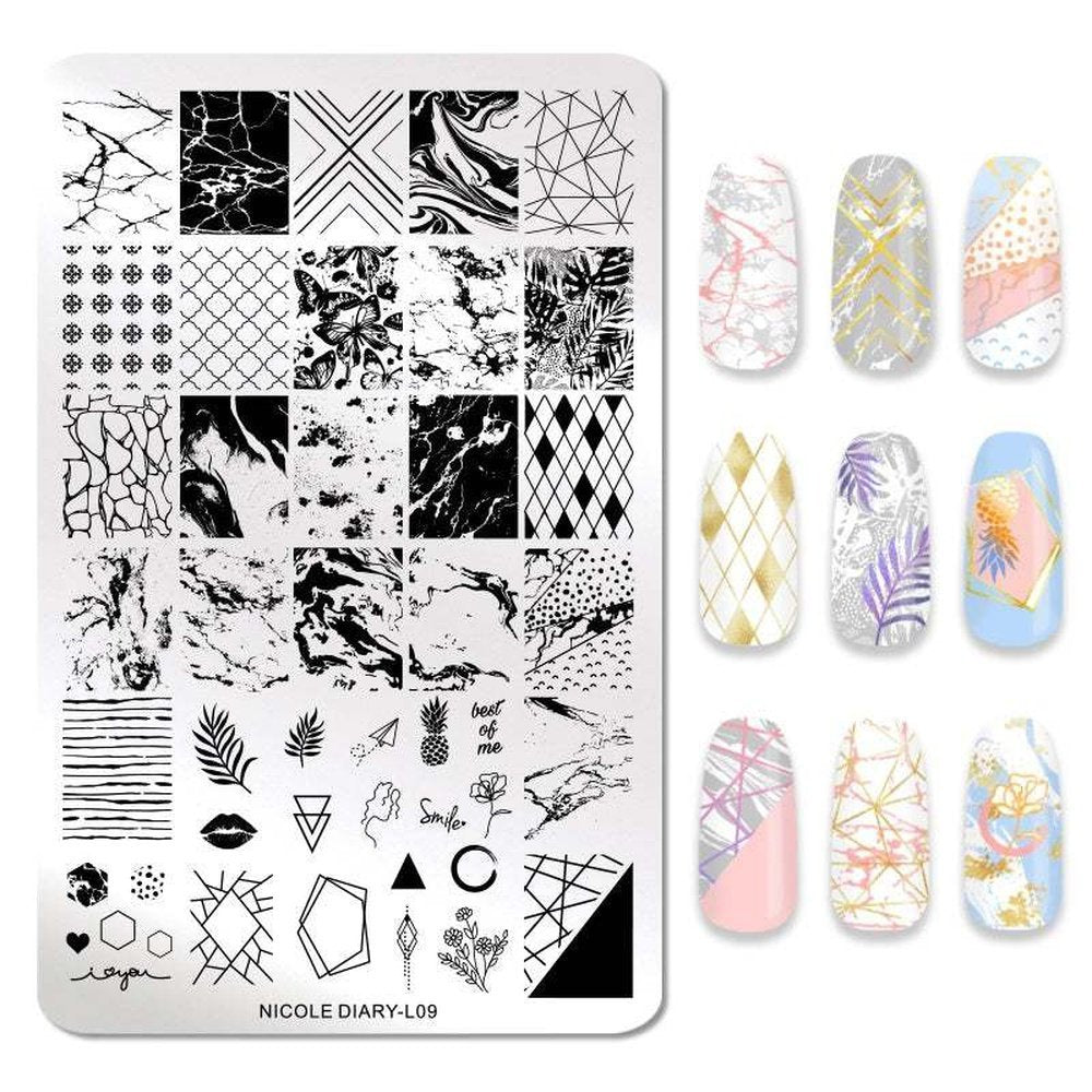 BP Stamping Plate - Nicole Diary (09) - Maskscara