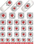 Red Rose Black Lace Water Transfer - 714 - Maskscara