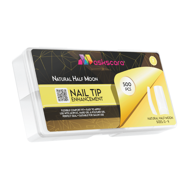 Half Moon Tips - Natural Square (7) - Maskscara