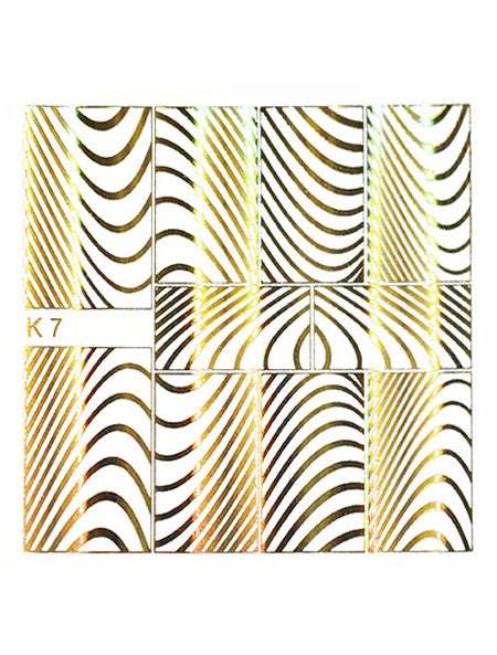 Wavy Lines Gold Lusion Water Transfer - 07LG - Maskscara
