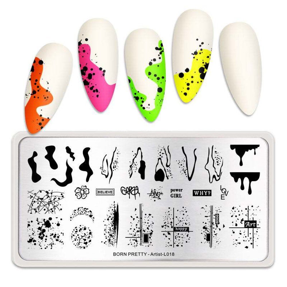 BP Stamping Plate - Artist (L018) - Maskscara