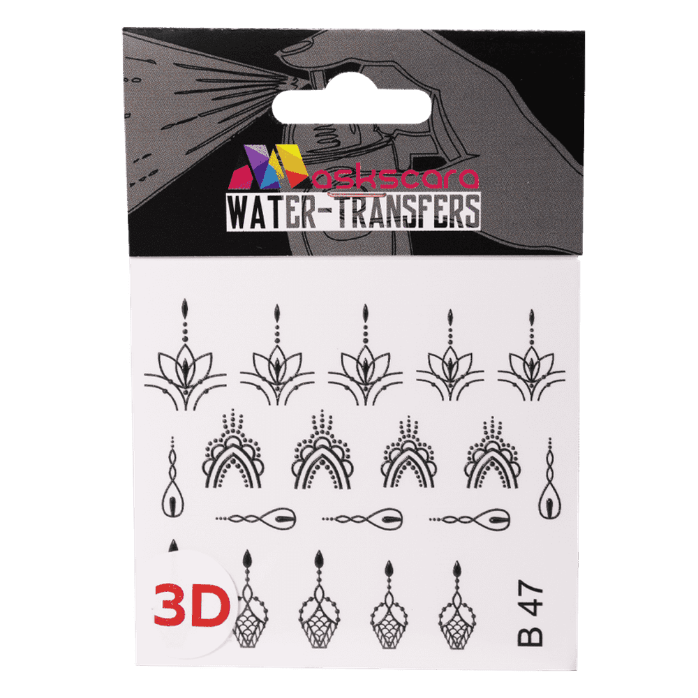 Henna Water Transfer - 047B - Maskscara