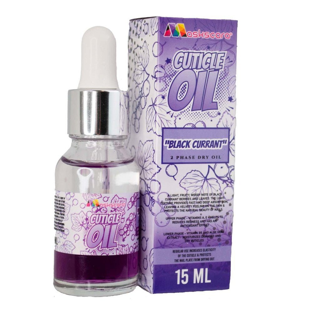 2 Phase Dry Cuticle Oil - Black Currant - Maskscara