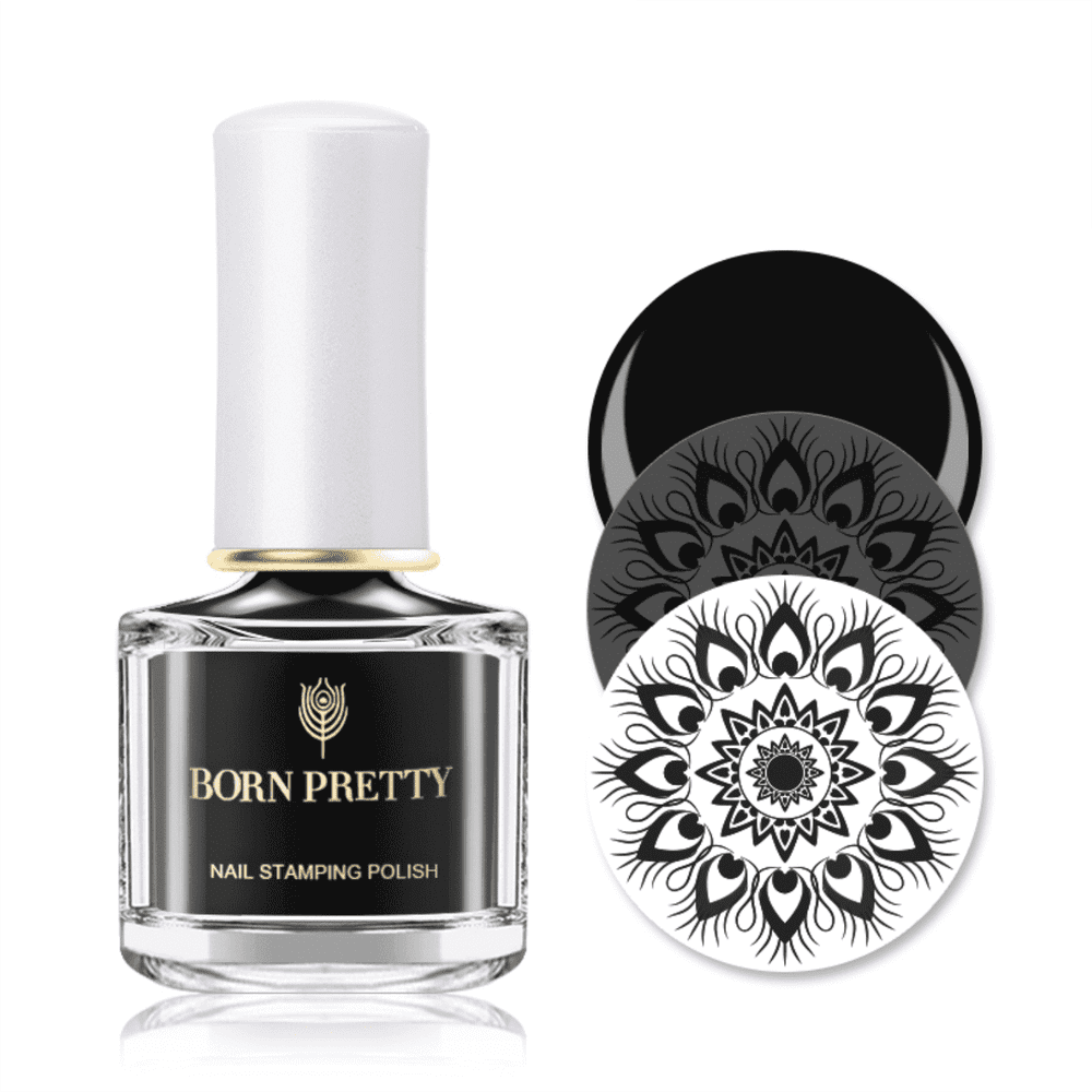 Born Pretty Stamping Polish - Black (6ml) - Maskscara