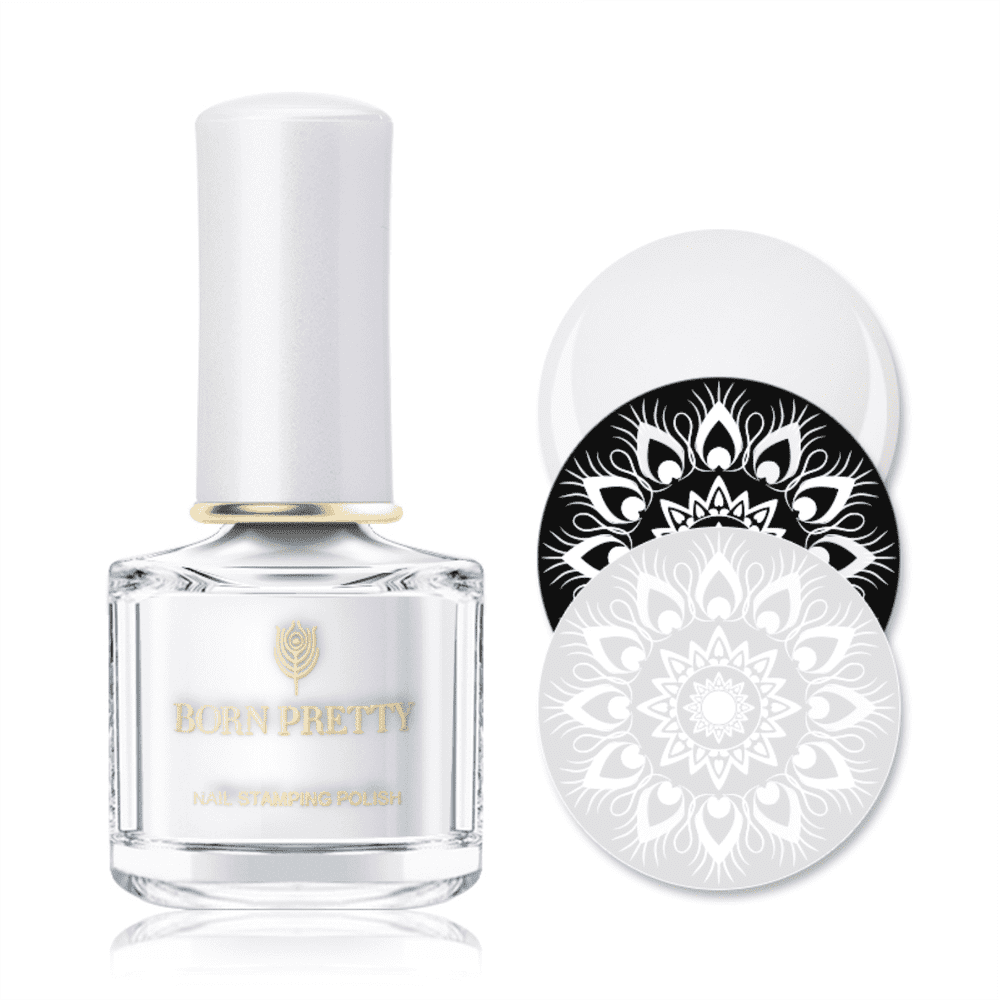 Born Pretty Stamping Polish - White (6ml) - Maskscara
