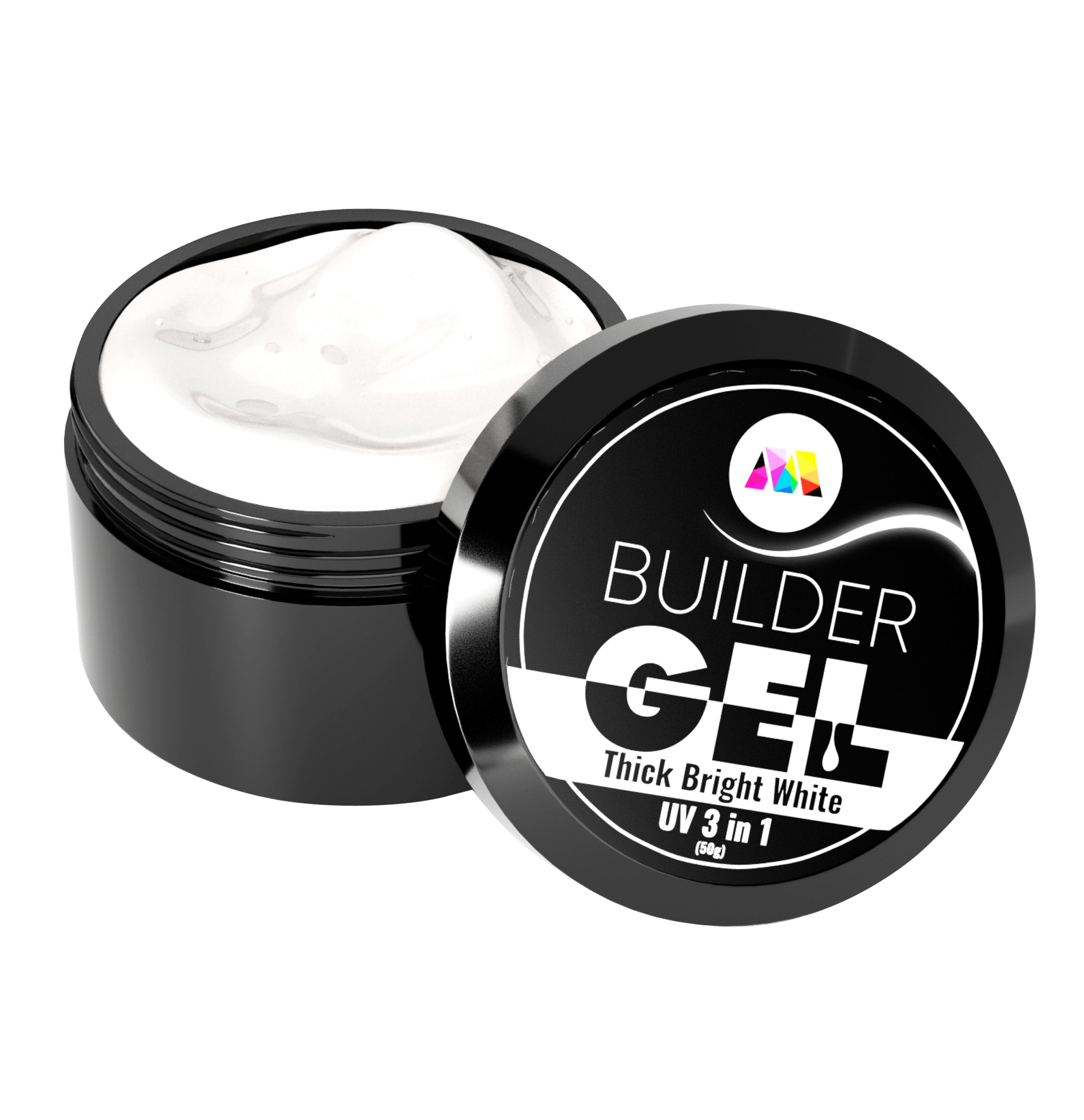 Thick Bright White UV Builder Gel - 30g - Maskscara