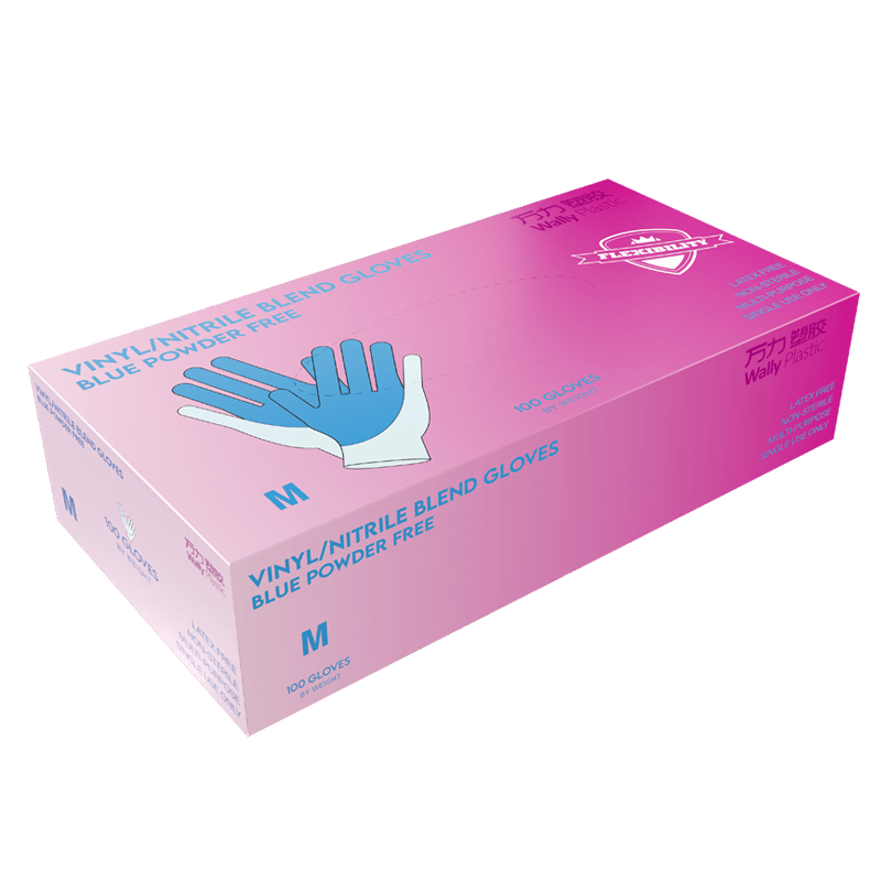 Nitrile Gloves - Blue Medium - Maskscara