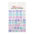 Nail Art Sticker - Ombre Hearts Blue & Purple - Maskscara