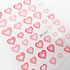 Nail Art Sticker - Ombre Hearts Pink & Peach - Maskscara