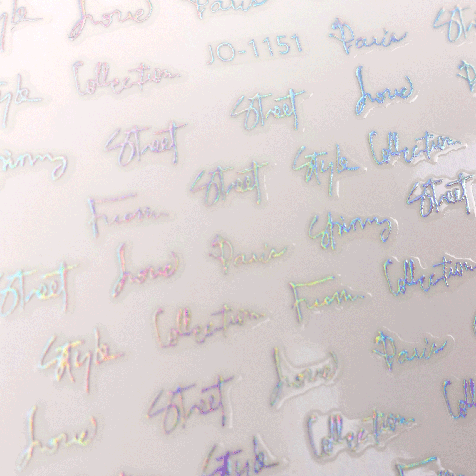 Nail Art Sticker Aurora Words - Maskscara