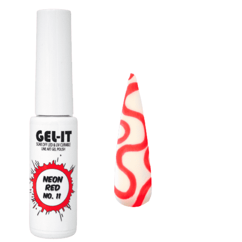 Line Art Gel 7ml - Neon Red - Maskscara