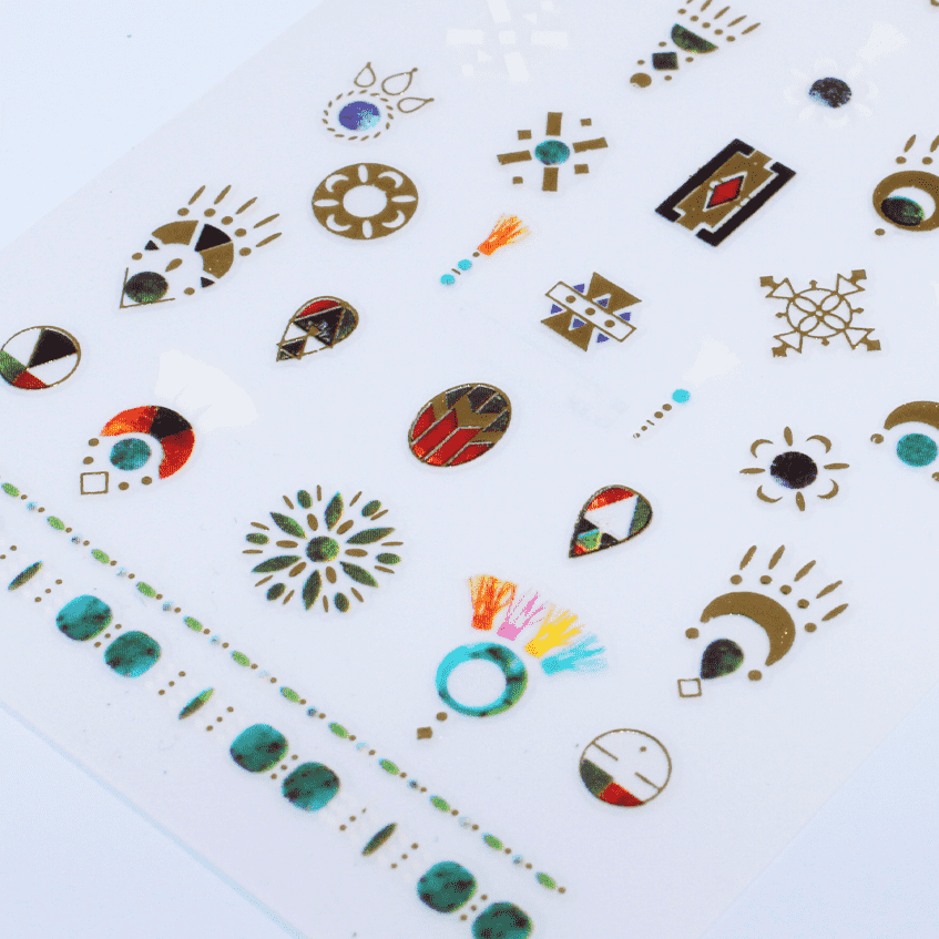 Nail Art Sticker - Bohemian (MG190110-01) - Maskscara