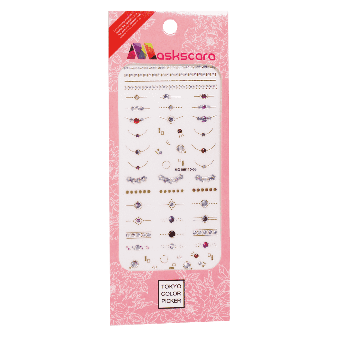 Nail Art Sticker - Bohemian (MG190110-03) - Maskscara