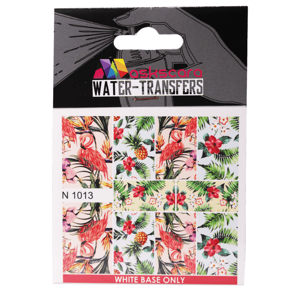 Tropical Flamingos & Pineapples Water Transfer - 1013 - Maskscara