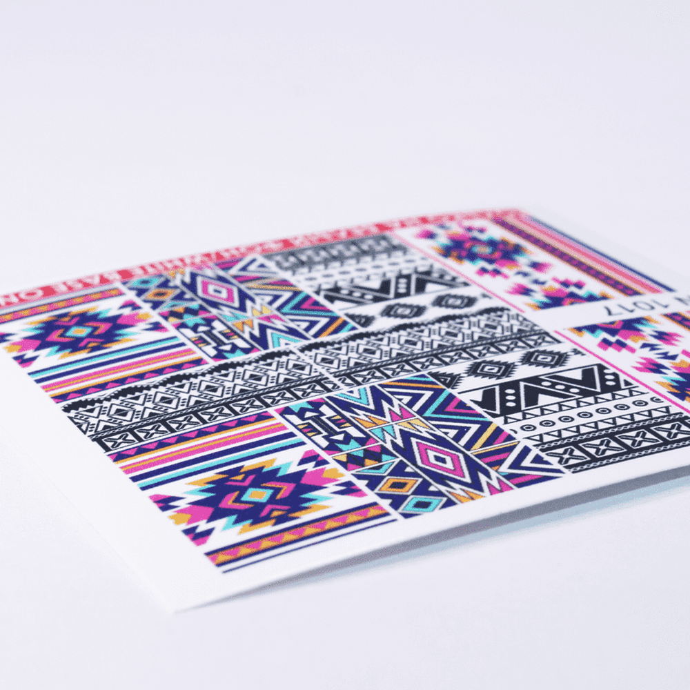 Modern Ndebele Tribal Water Transfer - 1017 - Maskscara