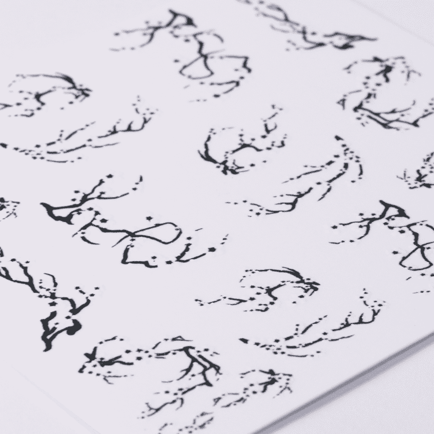 White Cherry Blossoms Water Transfer - 1138P - Maskscara