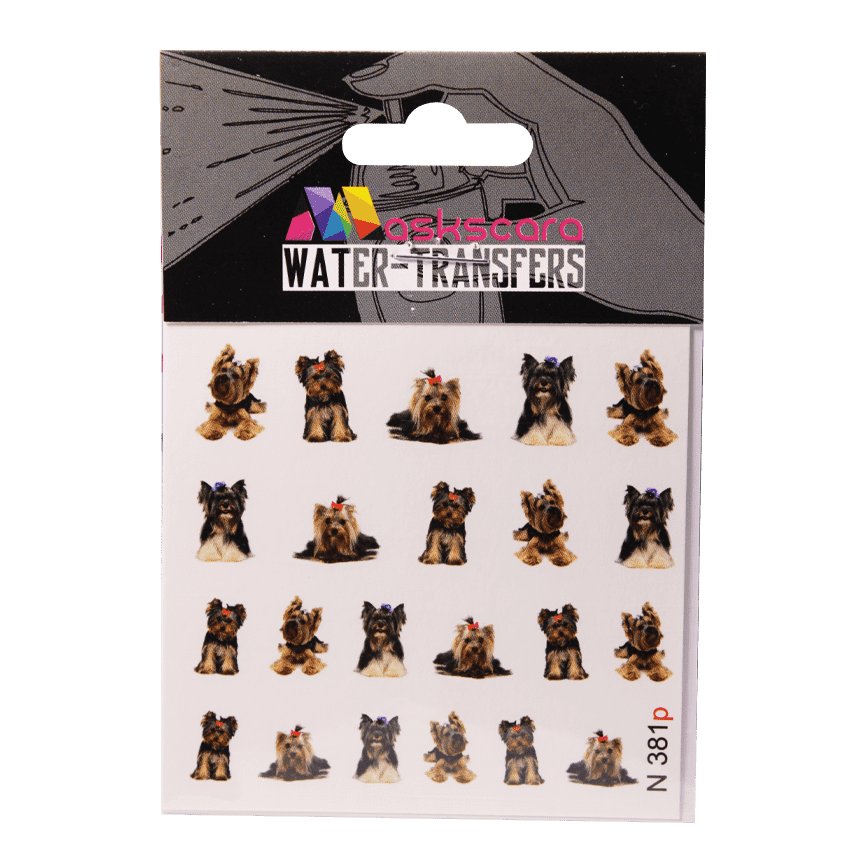 Yorkies Water Transfer - 381P - Maskscara