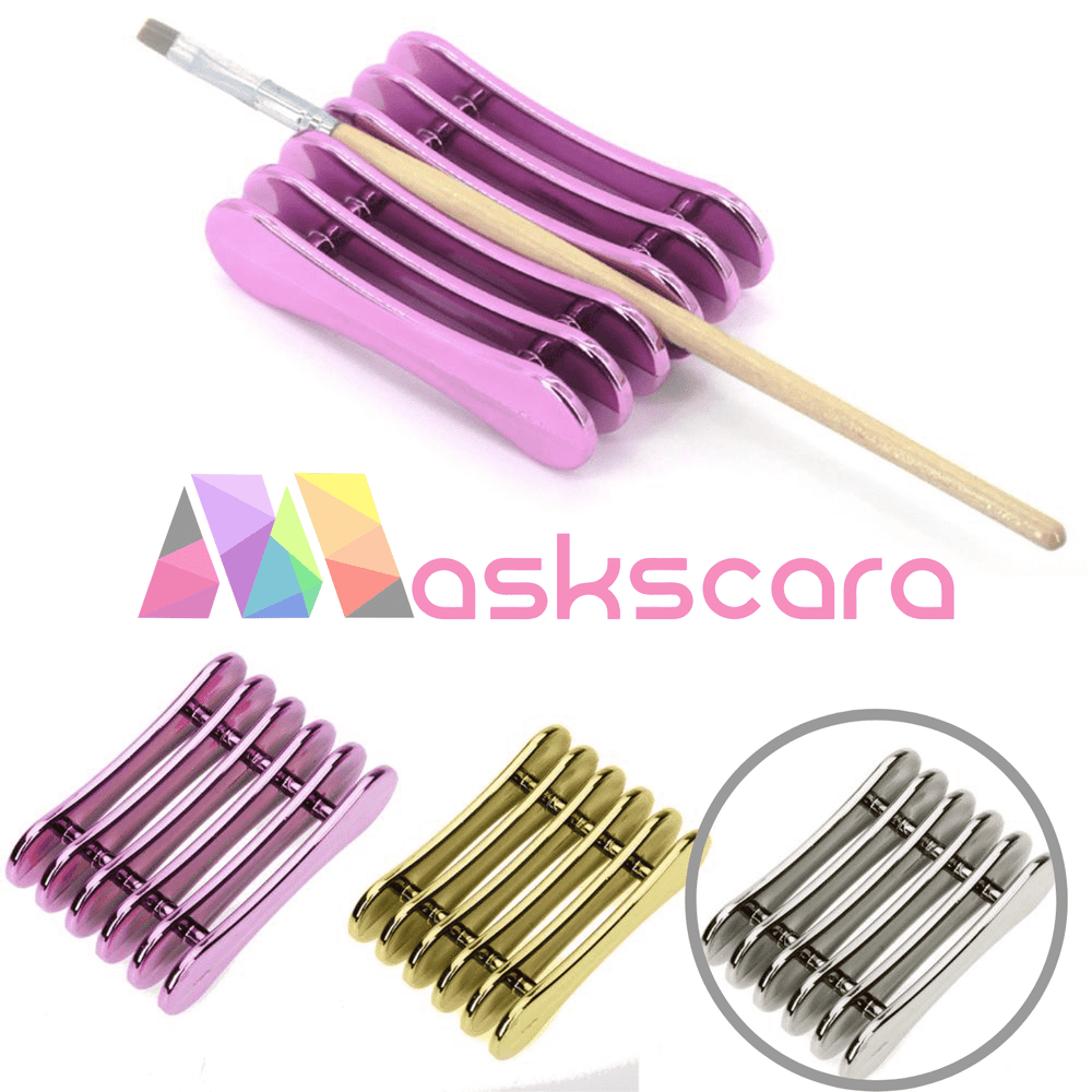 Metallic Silver Brush Rest - Maskscara