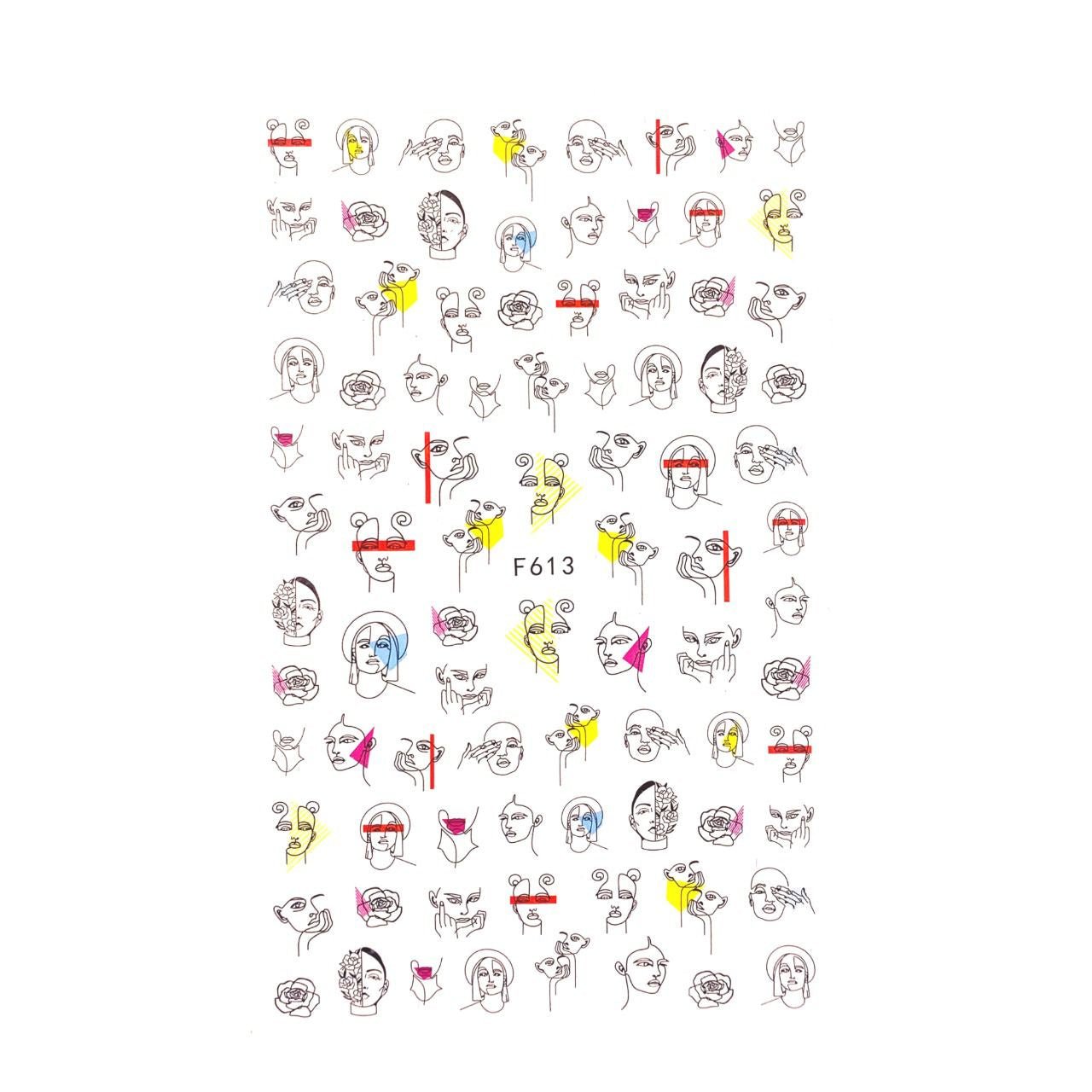 Nail Sticker - Modern Faces - Maskscara