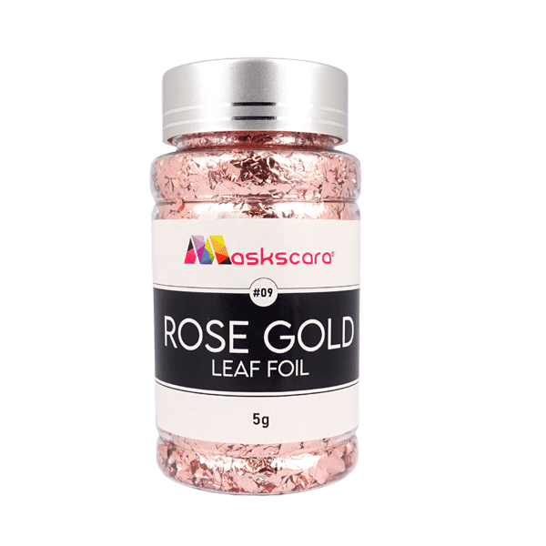 Metallic Leaf Foil pots - 5G Rose Gold