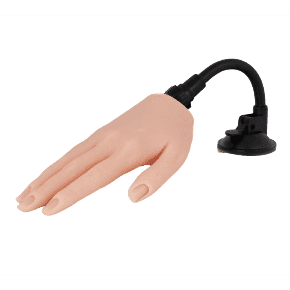 Silicone Practice Hand with stand - 01 Light - Maskscara