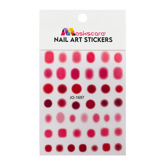 Nail Art Sticker - Airbrush Pink & Red - Maskscara
