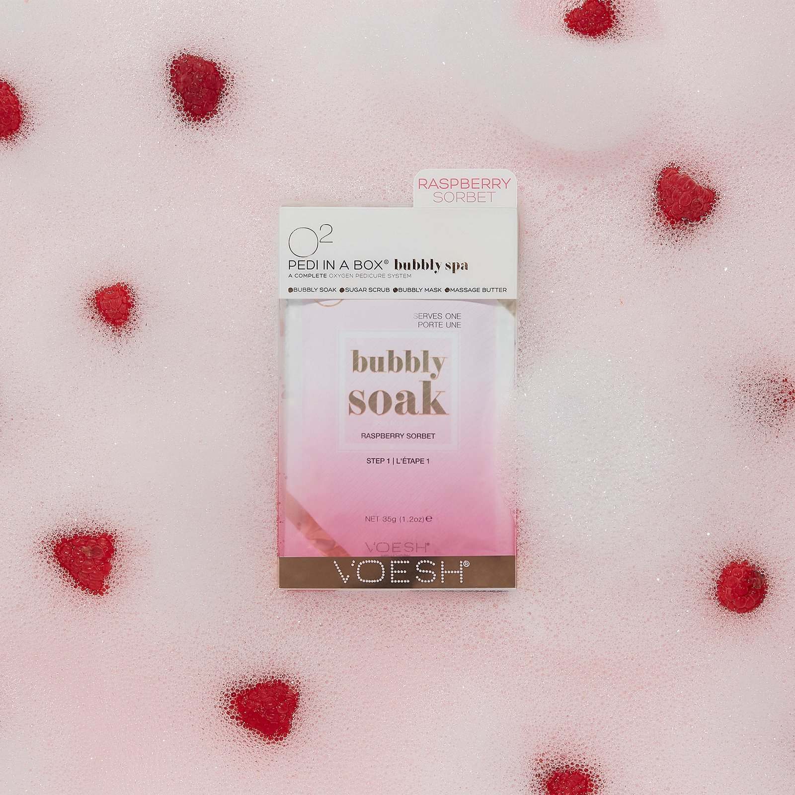 O2 Bubbly Spa - Raspberry Sorbet - Maskscara