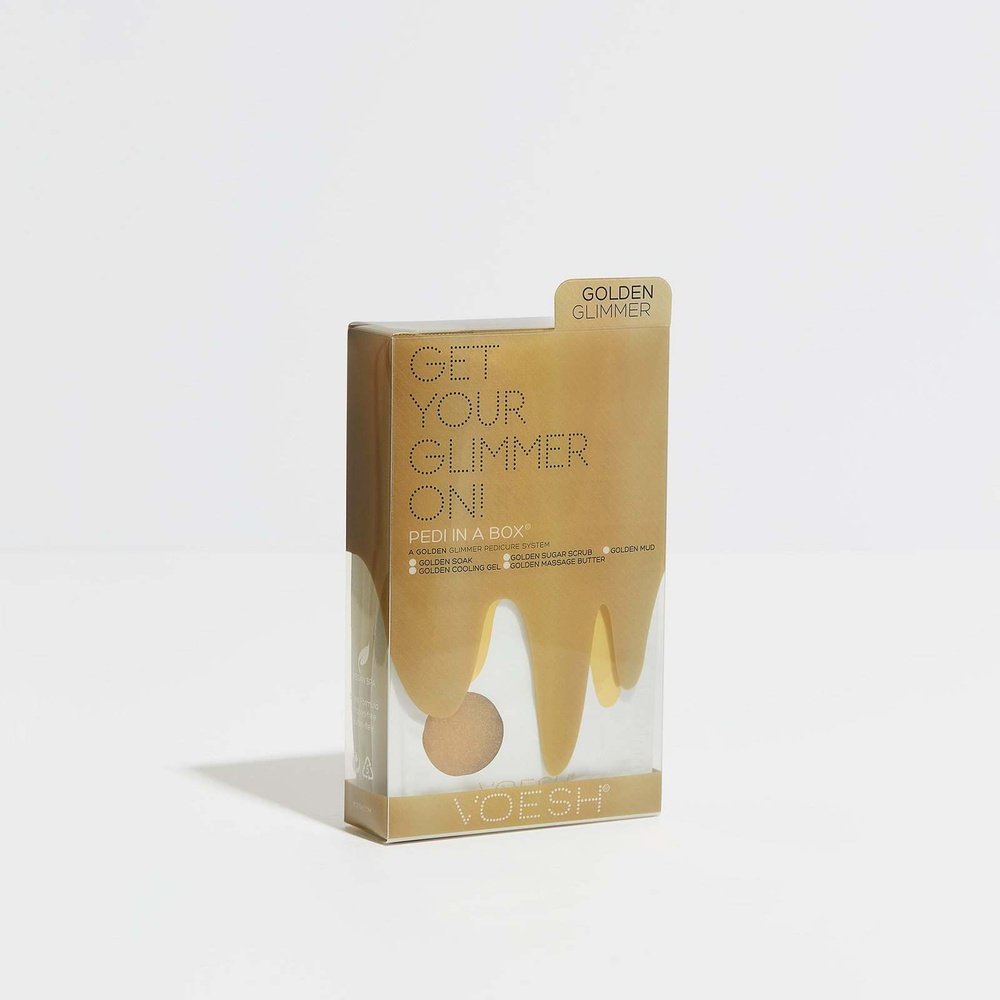 Pedi in a Box Glimmer Spa - Gold - Maskscara