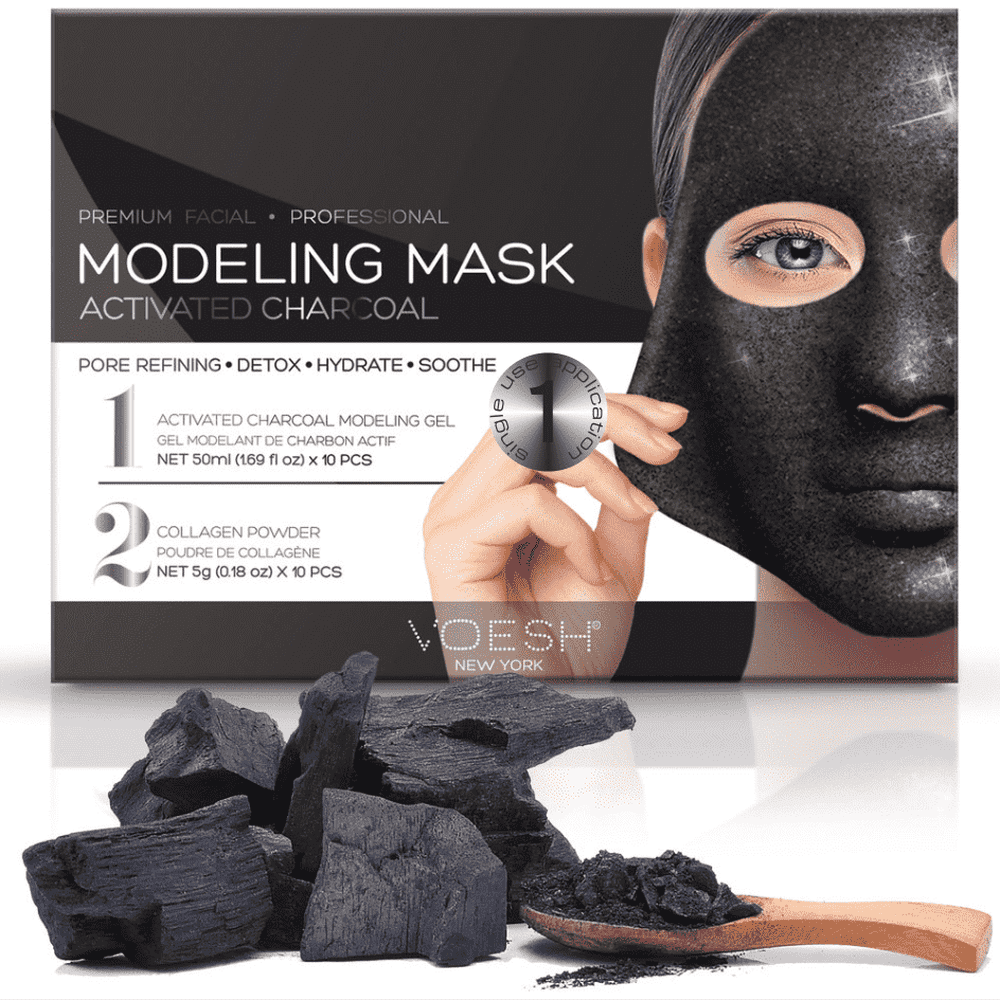 Facial Modeling Mask - Activated Charcoal (1pcs) - Maskscara