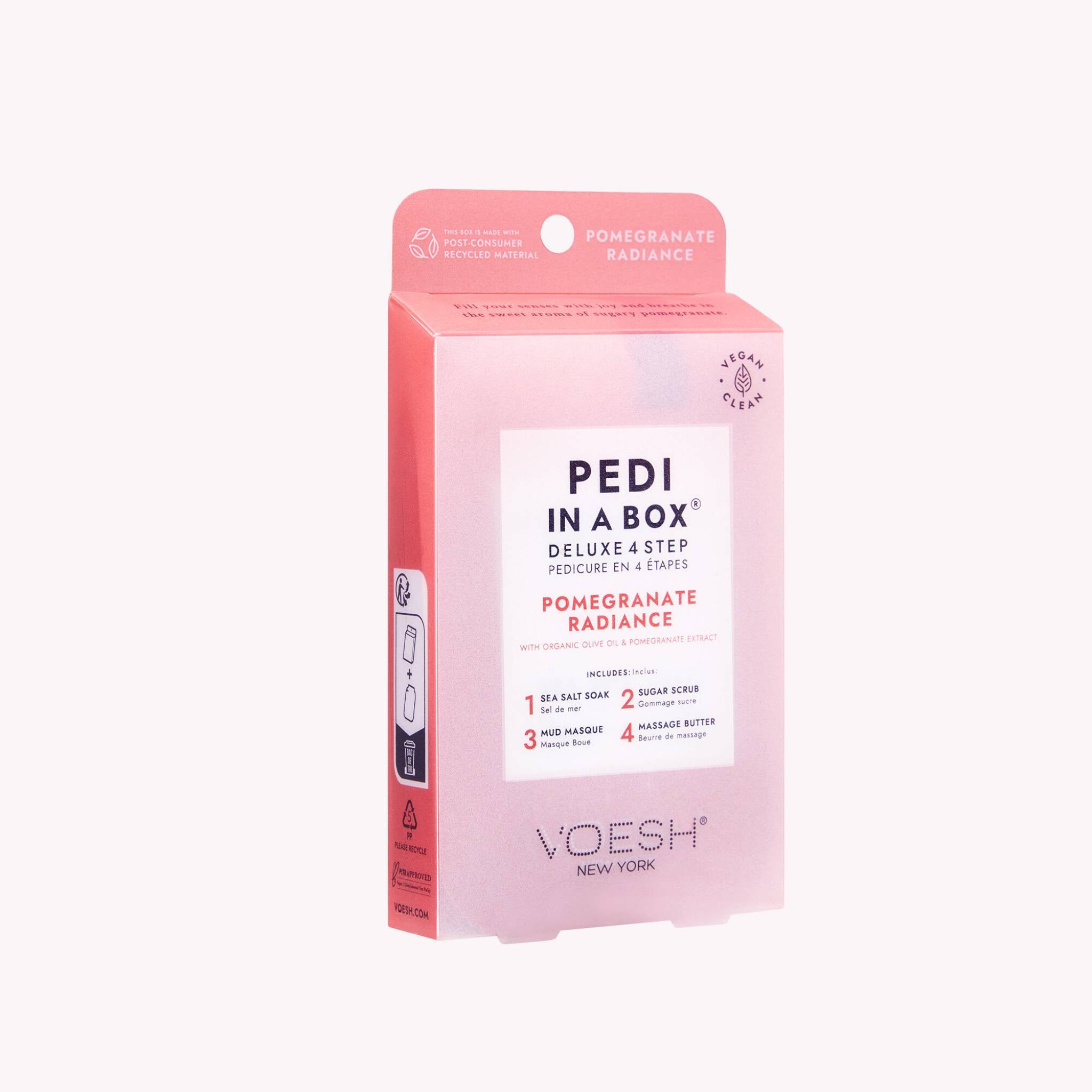 Pedi in a Box Deluxe 4 Step Pomegranate Radiant