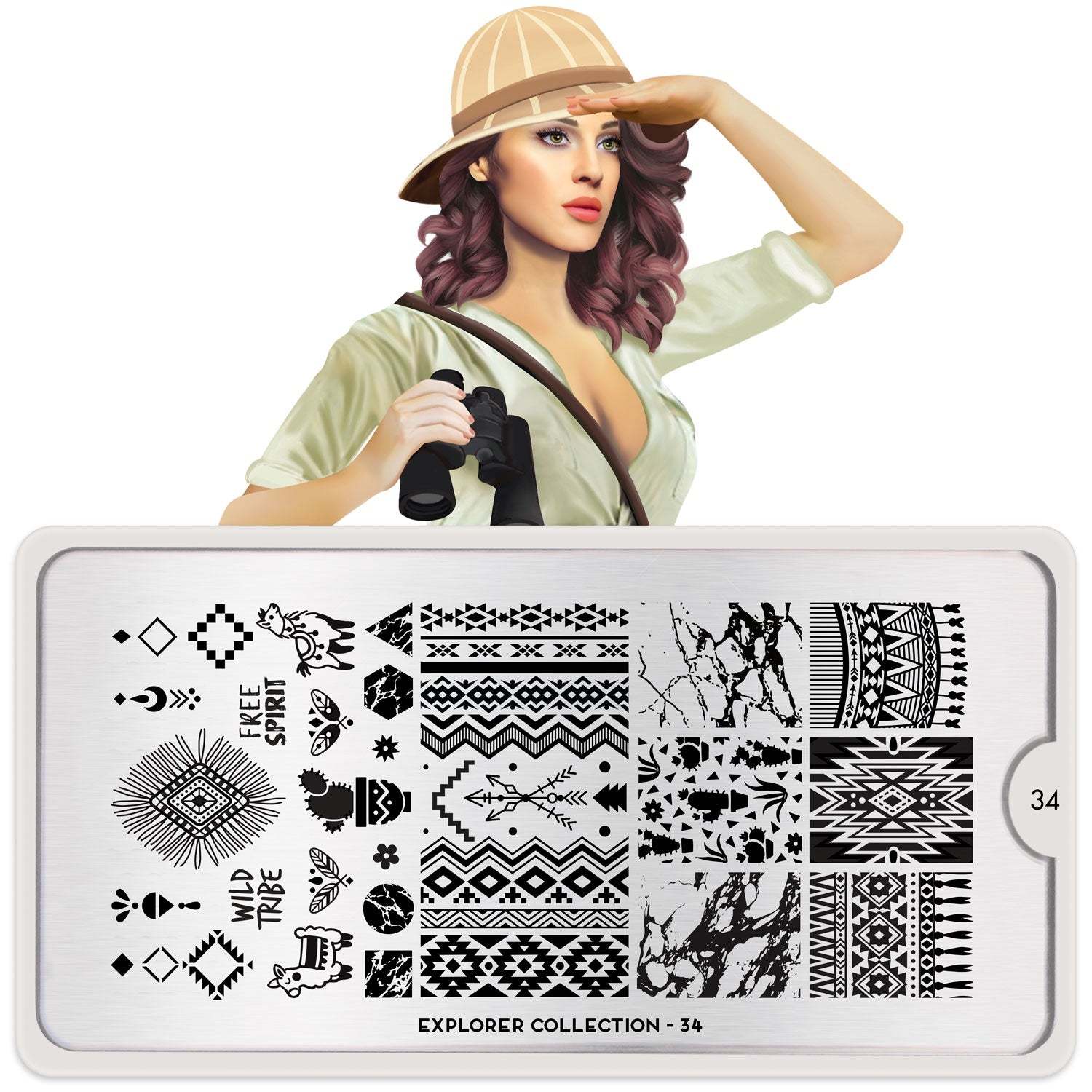 Moyou London Stamping Plate - Explorer 34 - Maskscara