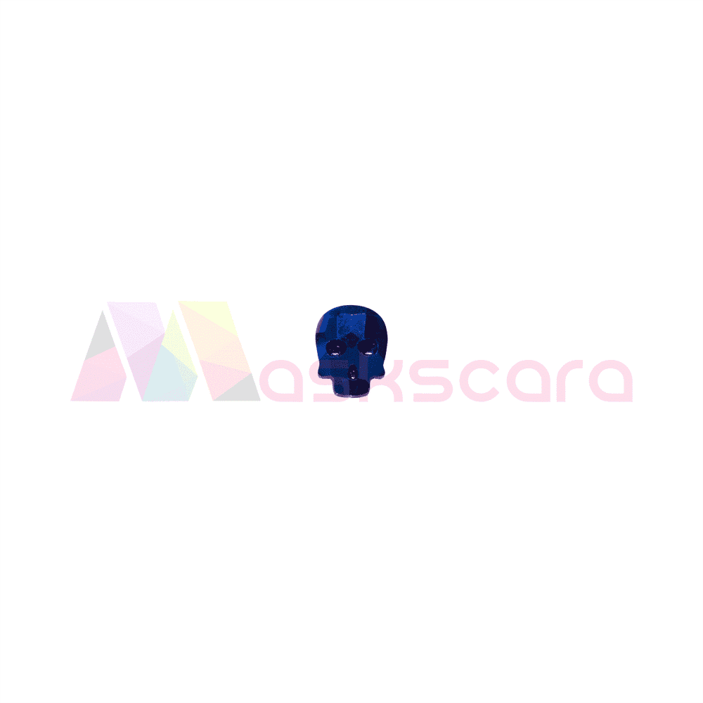 Blue Oilslick Skull Gems (5 Pcs) - Maskscara
