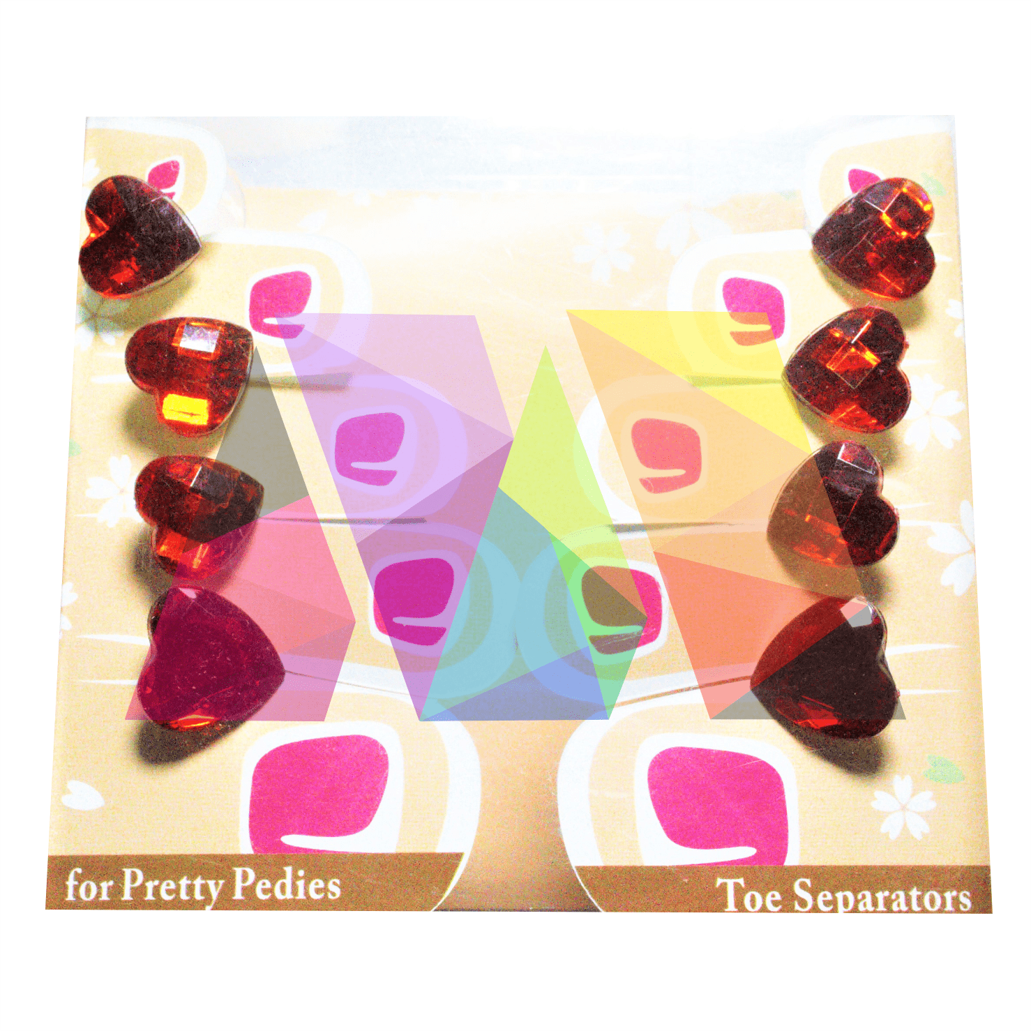 Toe Separators - Red Hearts - Maskscara