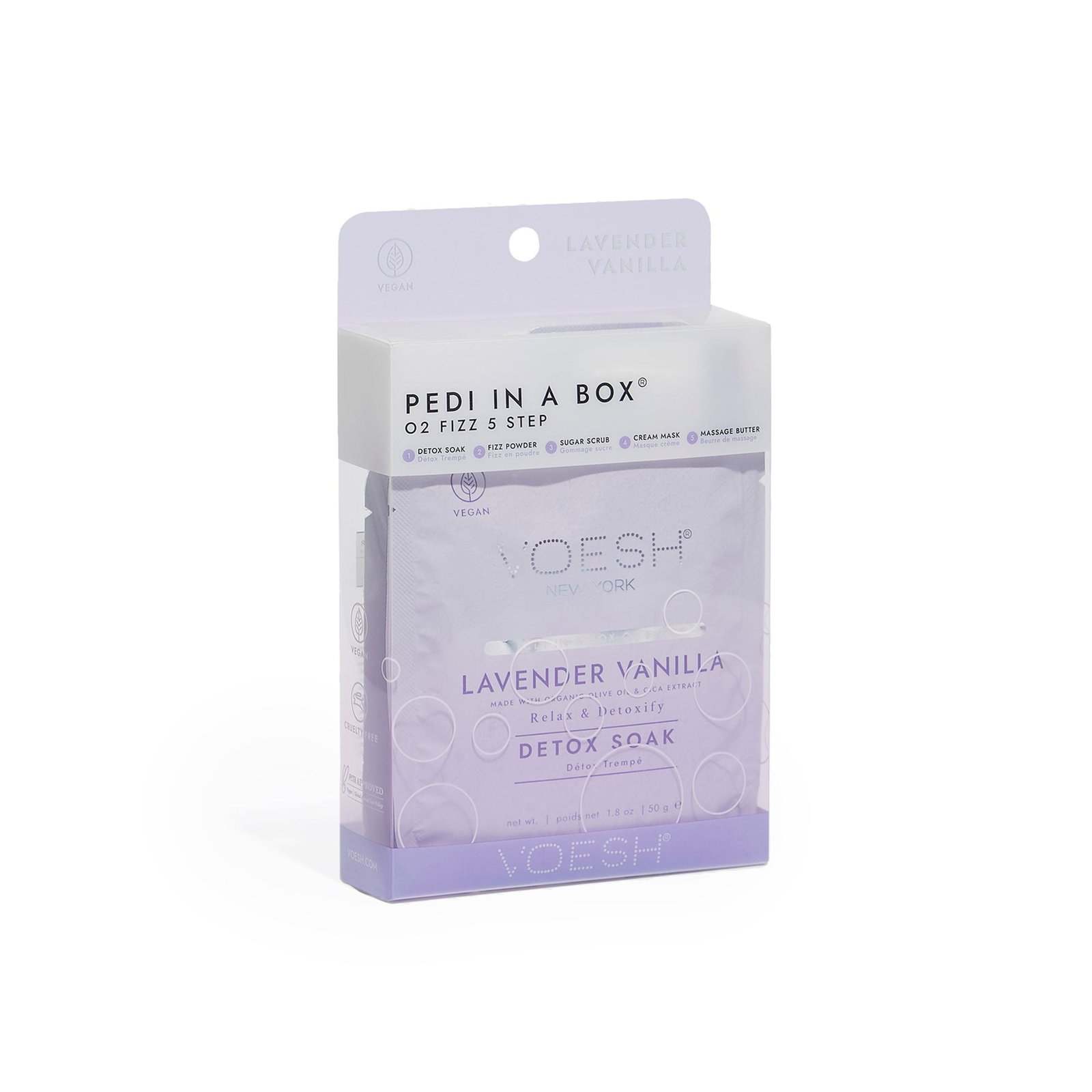Pedi in a Box O2 Fizz 5 Step - Lavender Vanilla - Maskscara