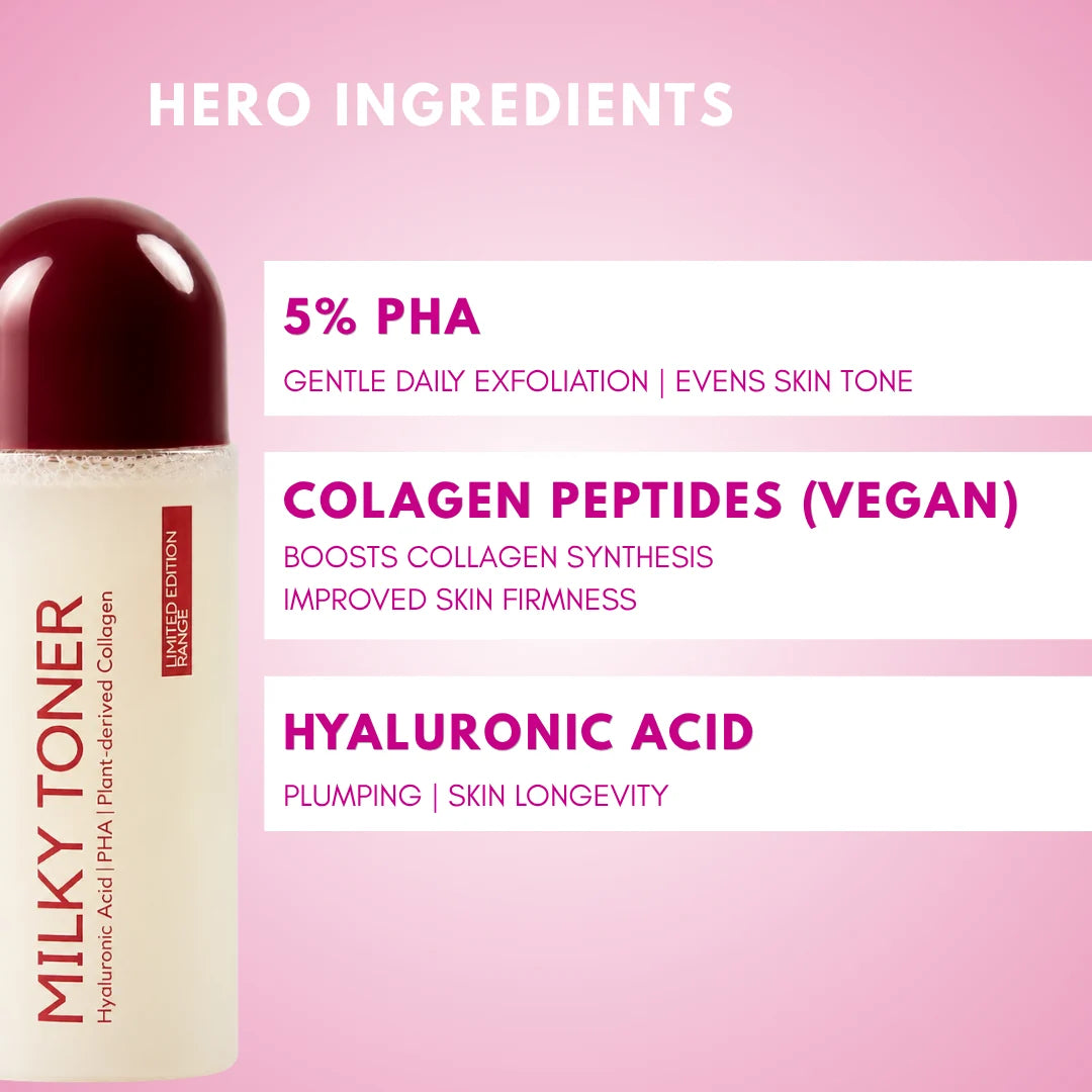Collagen Milky Toner with 5%PHA & Hyaluronic Acid