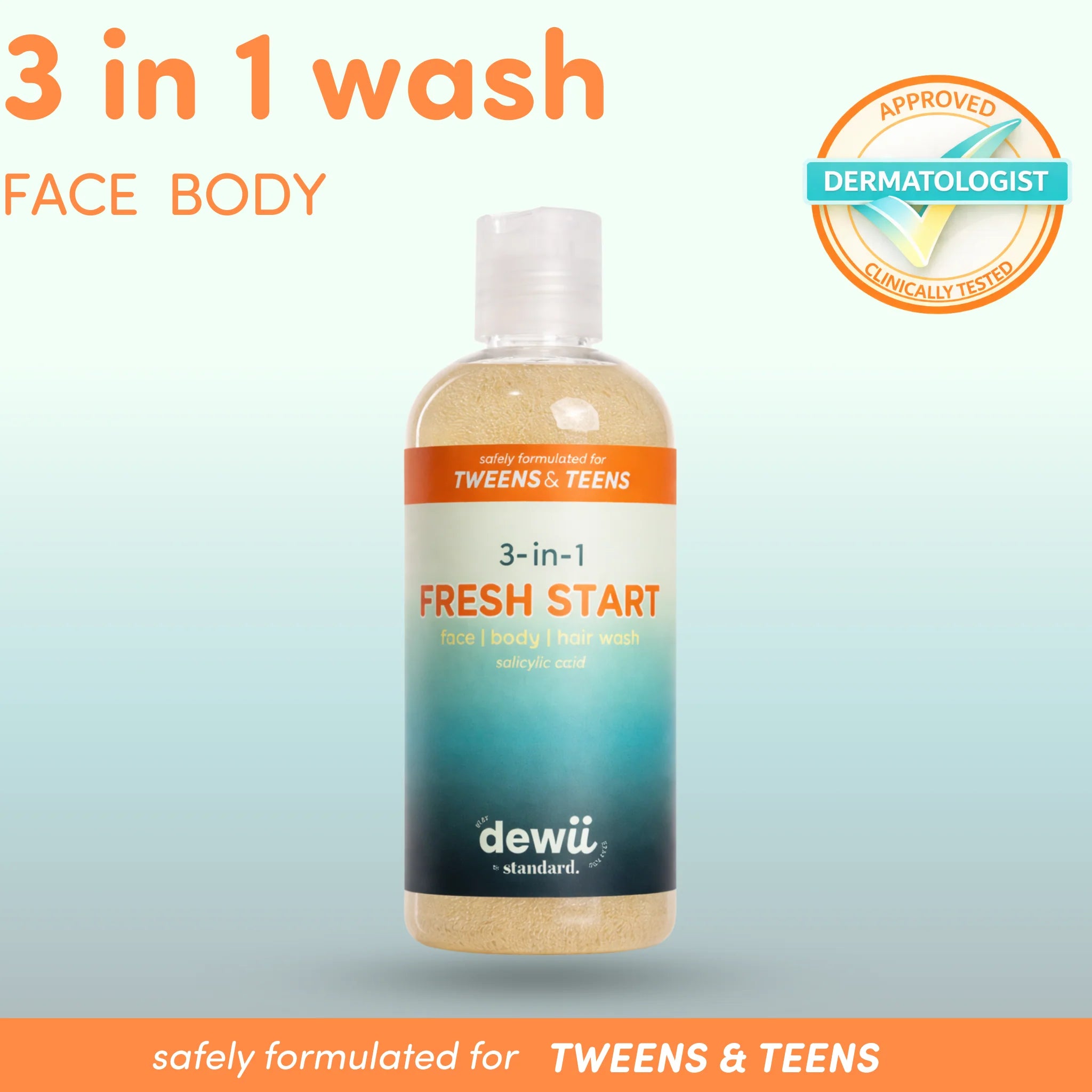 DEWII Fresh Start 3-in-1 Wash with Salicylic Acid