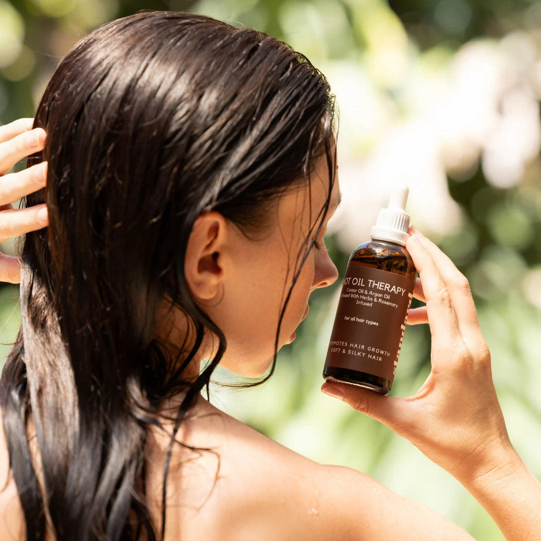 Hot Oil Hair Therapy