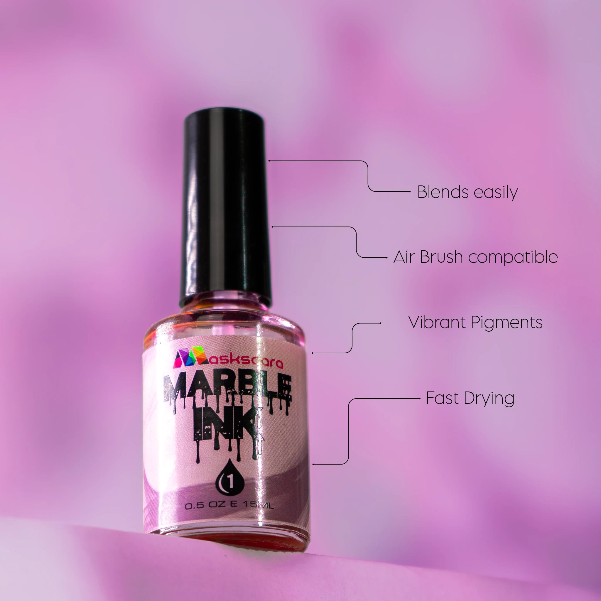 Pink Marble Ink - 15ml
