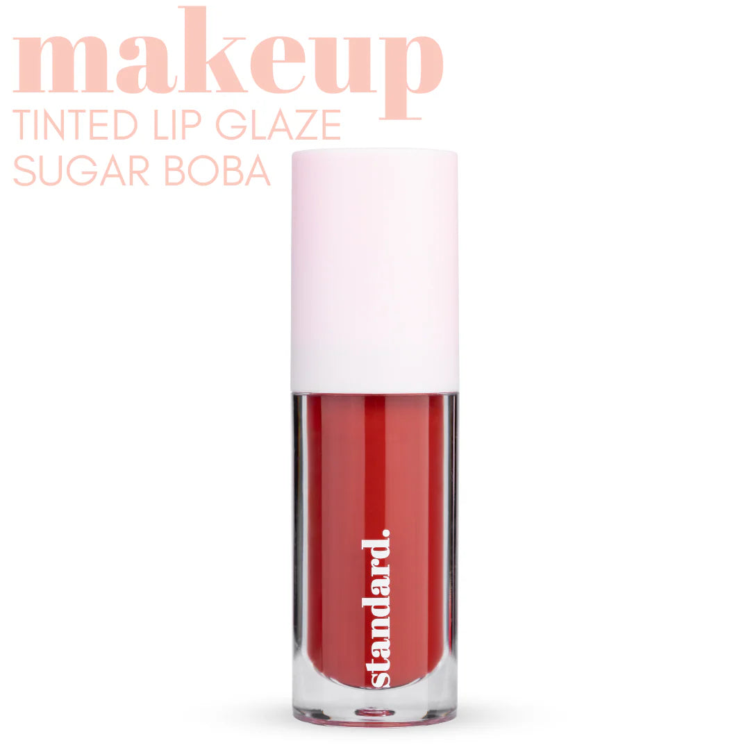 Burgundy Sugar Boba Tinted Lip Glaze