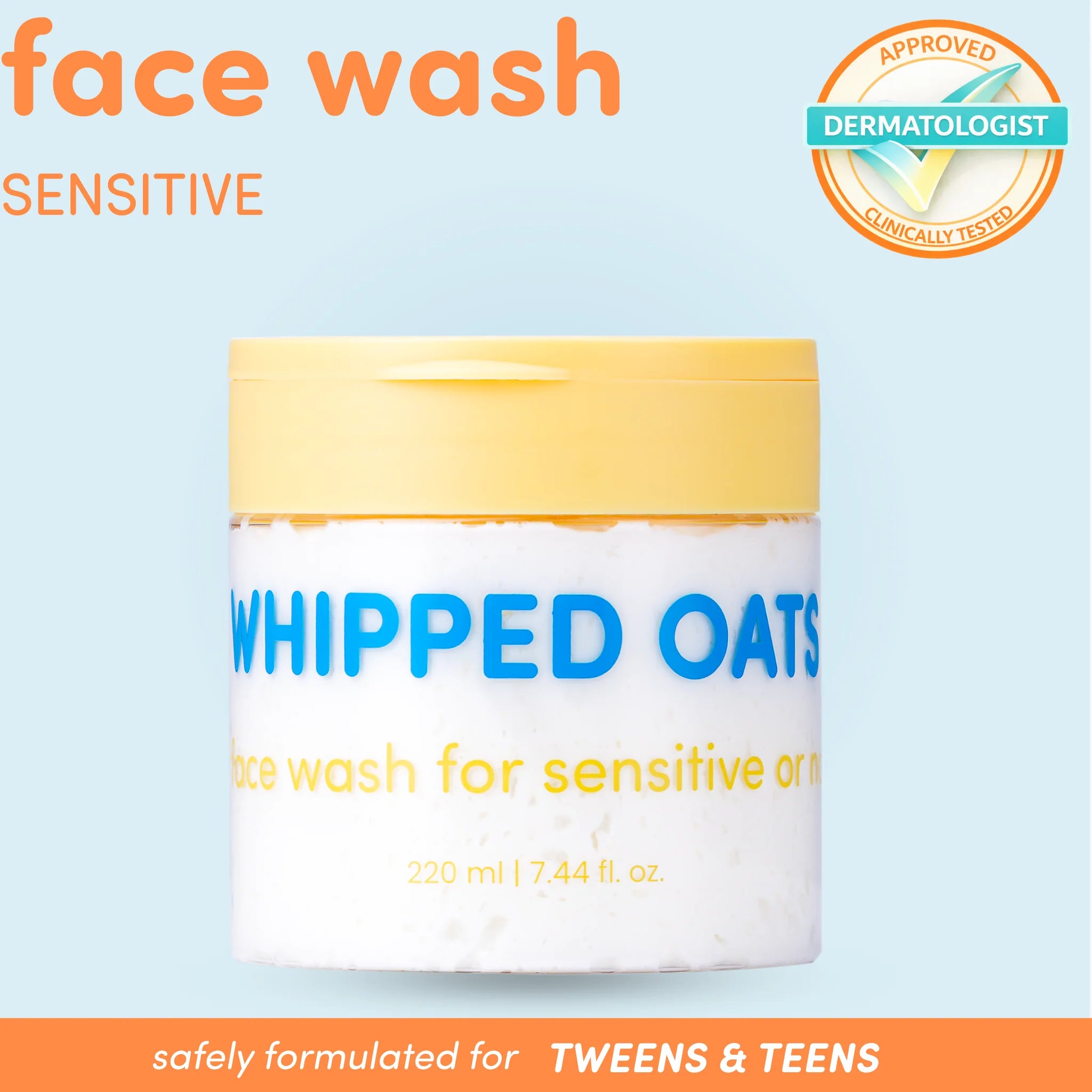DEWII Whipped Oats Face Wash with Oat Kernel Oil