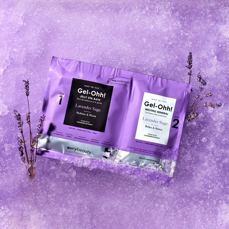 Avry Beauty Gel-Ohh Jelly Spa Pedi Bath - Lavender