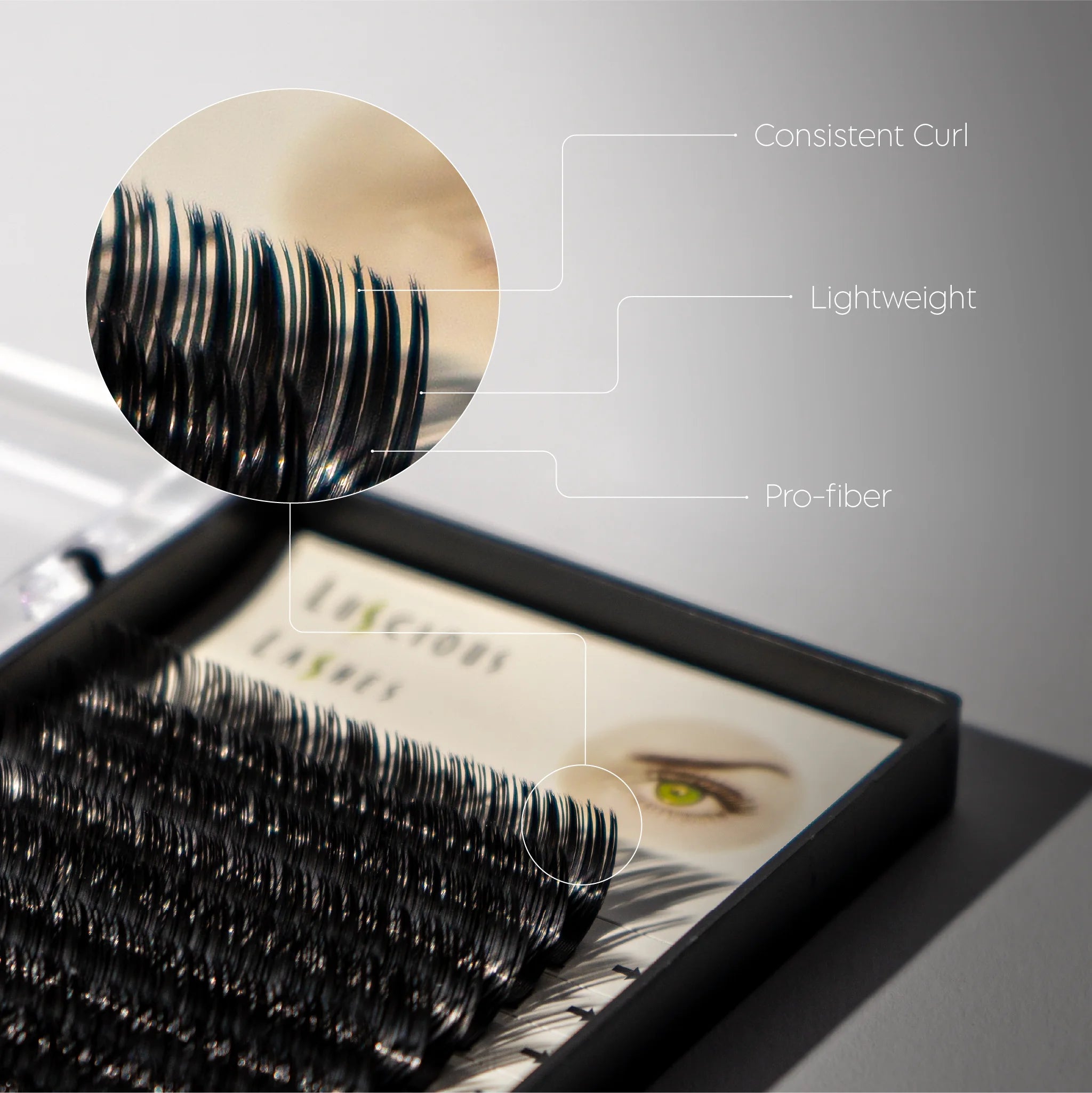 D-Curl Ellipse Lashes 0.20 Black 11mm
